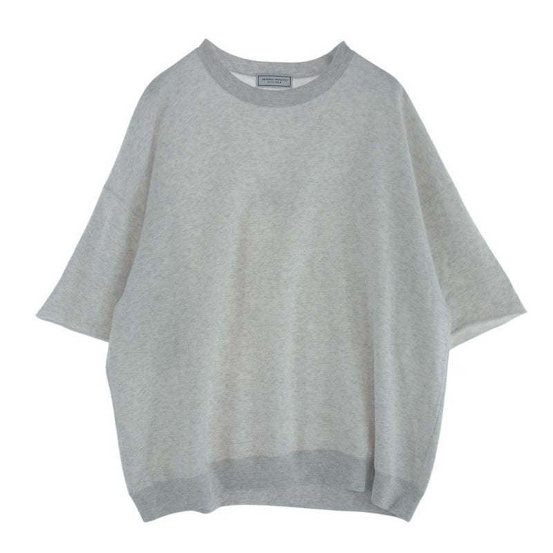 ユニバーサルプロダクツ 211-60111 YAAH H/S SWEAT オーバーサイズ 袖カットオフ クルーネック ハーフスリーブ スウェット 半袖 Tシャツ ホワイト系 3【美品】【中古】