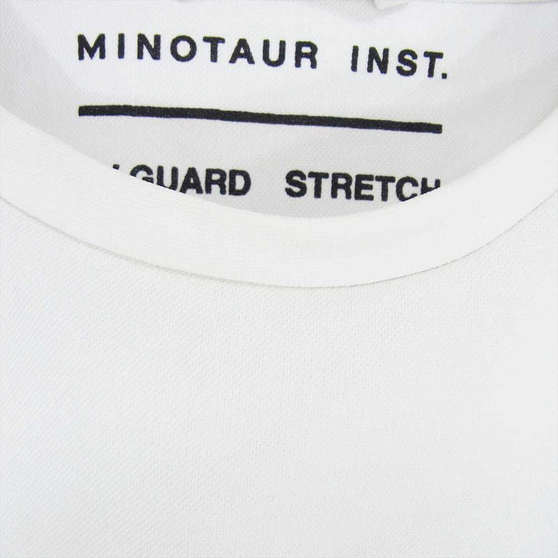 MINOTAUR ミノトール CREW SHIRTS 丸首 クルーネック ロゴ クルー シャツ 長袖 ホワイト系 M【中古】