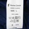 PORTER CLASSIC ポータークラシック PC-021-2121-41-05 VINTAGE LINEN PANTS ヴィンテージ リネン イージー パンツ ネイビー系 L【極上美品】【中古】