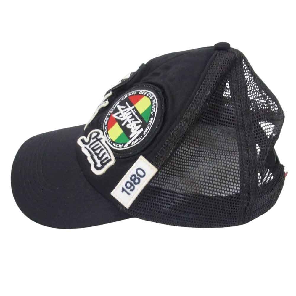 00s ステューシー　ワッペン　メッシュキャップ STUSSY ステューシー 00s ストックロゴ ワッペン トラッカー メッシュ
