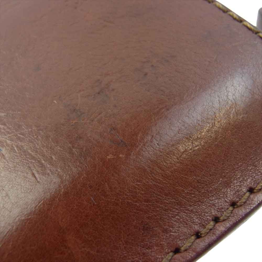 HERZ ヘルツ KK-38 L字 ファスナー 財布 コインケース ブラウン系【中古】