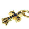 CHROME HEARTS クロムハーツ（原本無） 22K CRS BBYFAT P SAP P ベイビーファットチャーム アフターパヴェサファイア ペンダントトップ ゴールド系 ブルー系【中古】