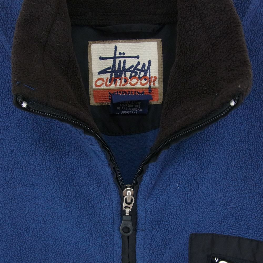 STUSSY 00's初期紺タグフリースジャケット STUSSY 00's初期紺タグフリースジャケット