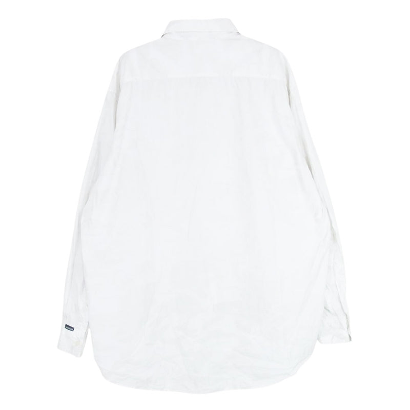 GOODENOUGH グッドイナフ 90s 初期黒タグ UKG WHITE CAMO SHIRT 迷彩 カモフラージュ コットン 長袖シャツ ホワイト系 L【中古】