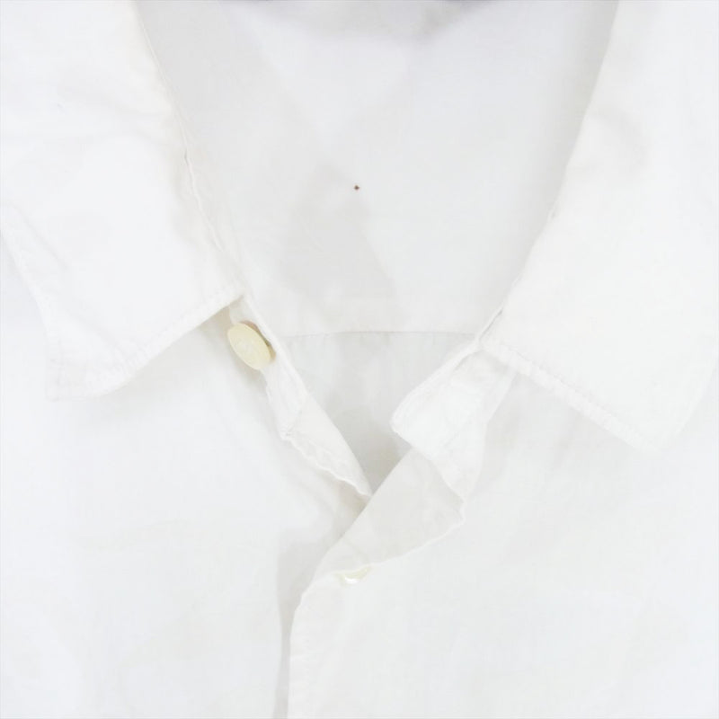 GOODENOUGH グッドイナフ 90s 初期黒タグ UKG WHITE CAMO SHIRT 迷彩 カモフラージュ コットン 長袖シャツ ホワイト系 L【中古】