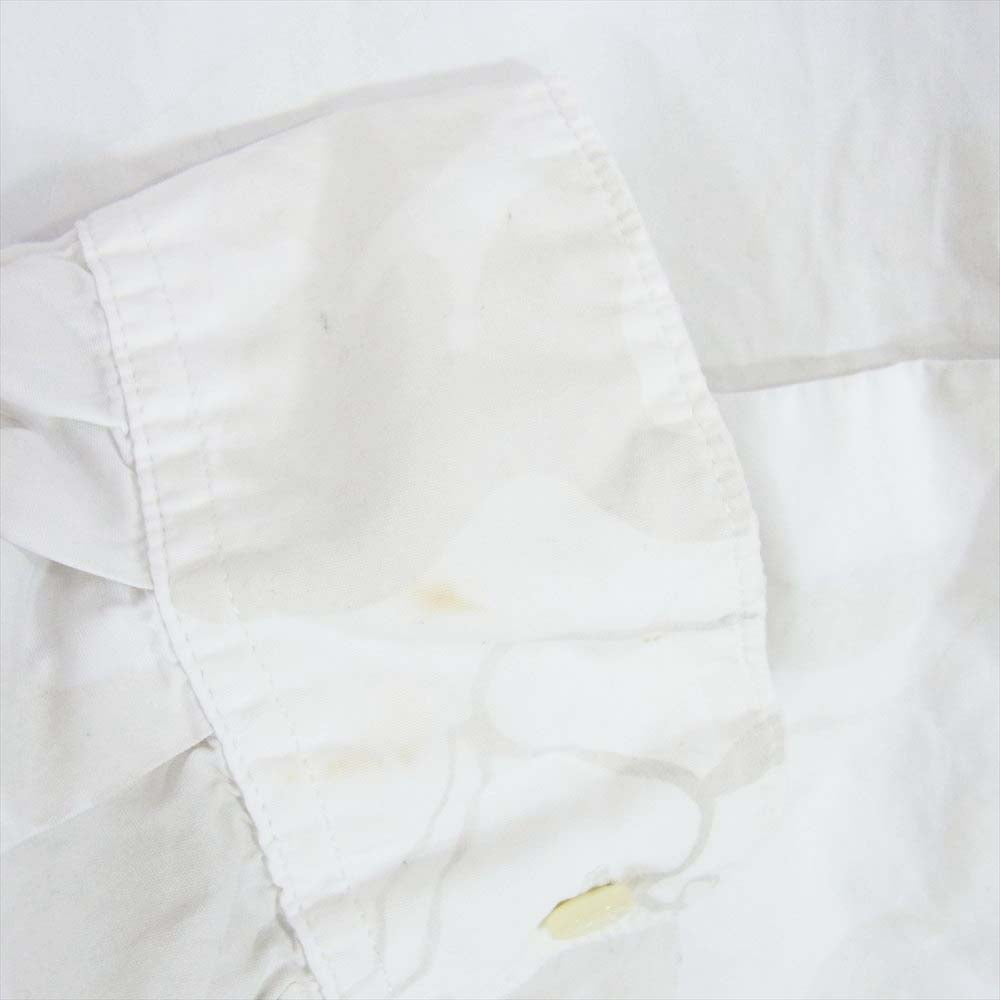 GOODENOUGH グッドイナフ 90s 初期黒タグ UKG WHITE CAMO SHIRT 迷彩 カモフラージュ コットン 長袖シャツ ホワイト系 L【中古】