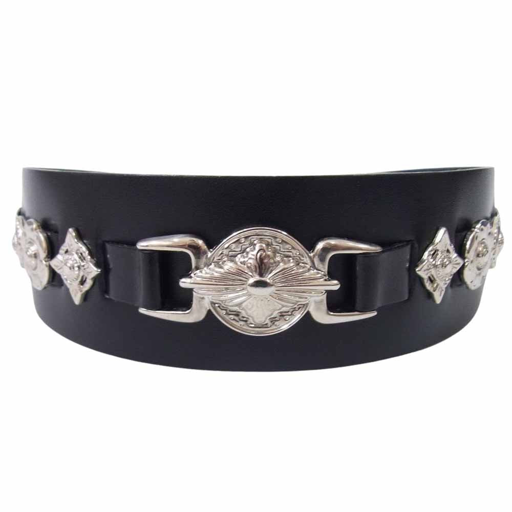 TOGA トーガ LEATHER HEADBAND 2 レザー ヘア バンド ブラック系【美品】【中古】