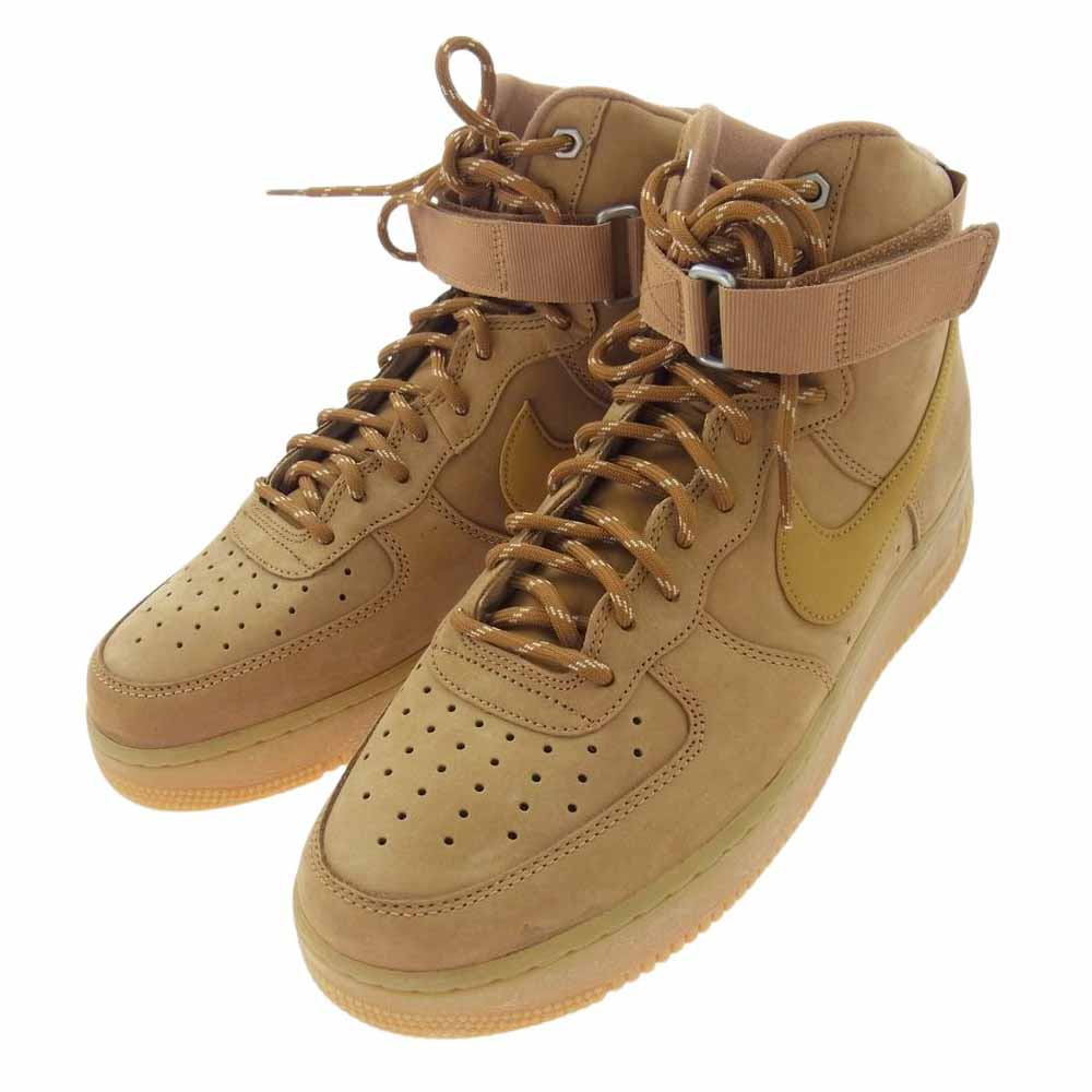 NIKE ナイキ CJ9178-200 Air Force 1 High Flax Wheat エアフォース ハイ フラックス ウィート スニーカー ライトブラウン系 27.5cm【美品】【中古】