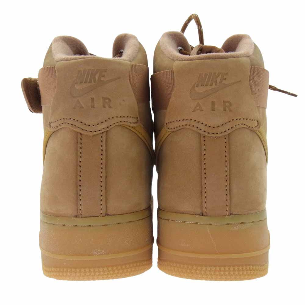 NIKE ナイキ CJ9178-200 Air Force 1 High Flax Wheat エアフォース ハイ フラックス ウィート スニーカー ライトブラウン系 27.5cm【美品】【中古】