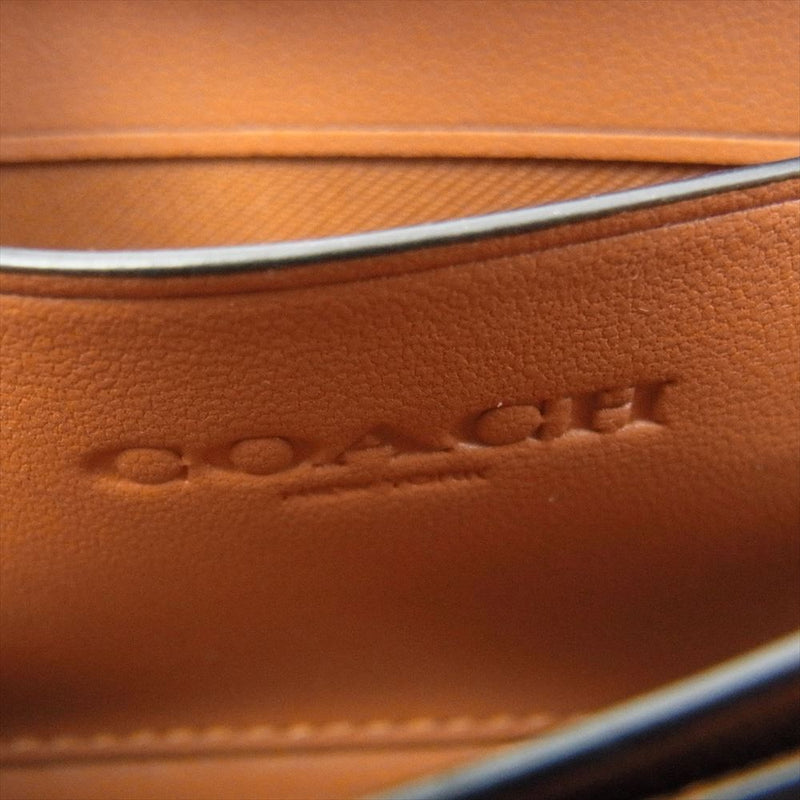 COACH コーチ マルチ ファンクション カード ケース・シグネチャー キャンバス ベージュ系【美品】【中古】