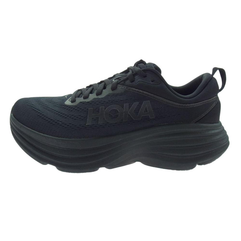 HOKA ONE ONE ホカ オネオネ 1127953 BONDI 8 WIDE ボンダイ ワイド スニーカー ブラック系 25.5cm【美品】【中古】