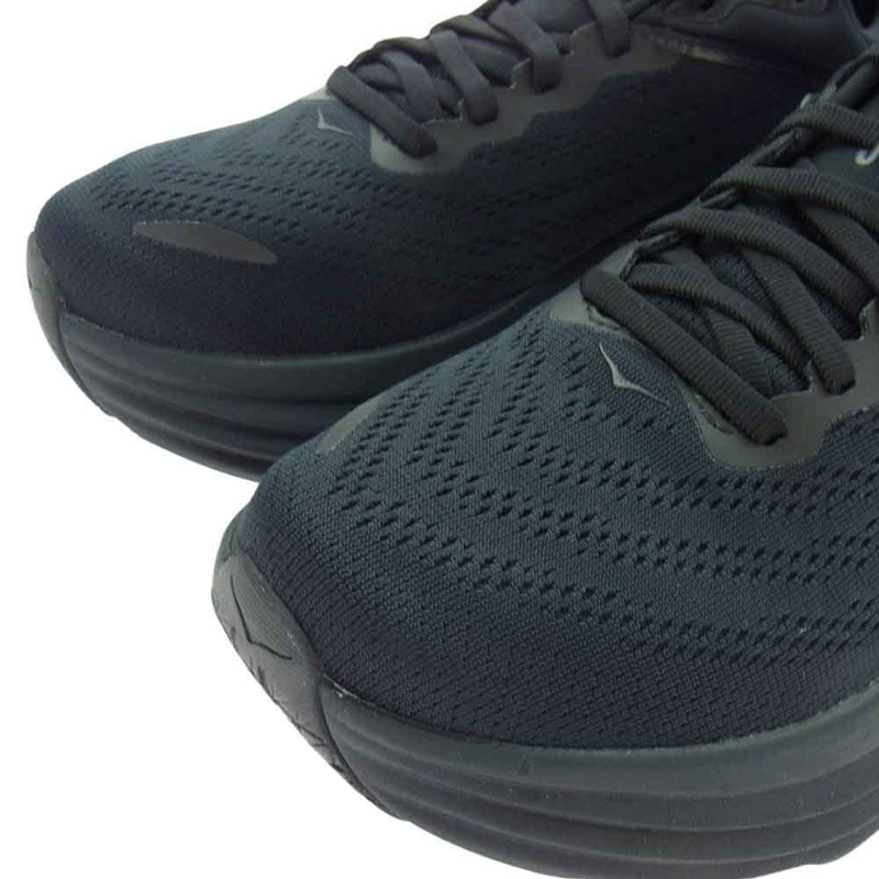 HOKA ONE ONE ホカ オネオネ 1127953 BONDI 8 WIDE ボンダイ ワイド スニーカー ブラック系 25.5cm【美品】【中古】