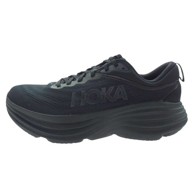 HOKA ONE ONE ホカ オネオネ 1127953 BONDI 8 WIDE ボンダイ ワイド スニーカー ブラック系 27cm【極上美品】【中古】