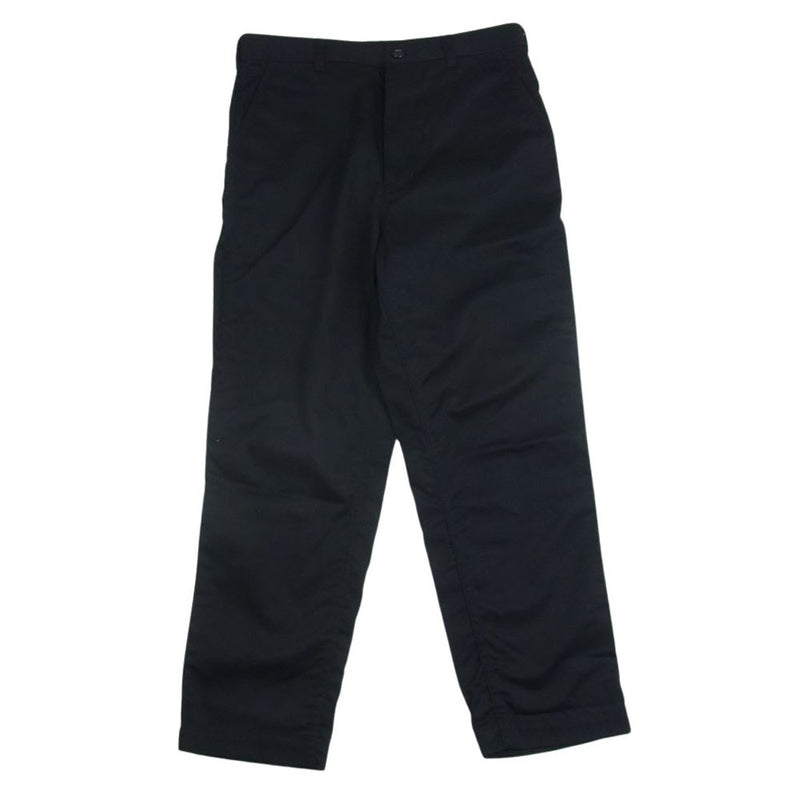 COMME des GARCONS HOMME コムデギャルソンオム 21SS HG-P022 Zip Fly Cotton Pants ジップフライ コットン パンツ ブラック系 XS【中古】