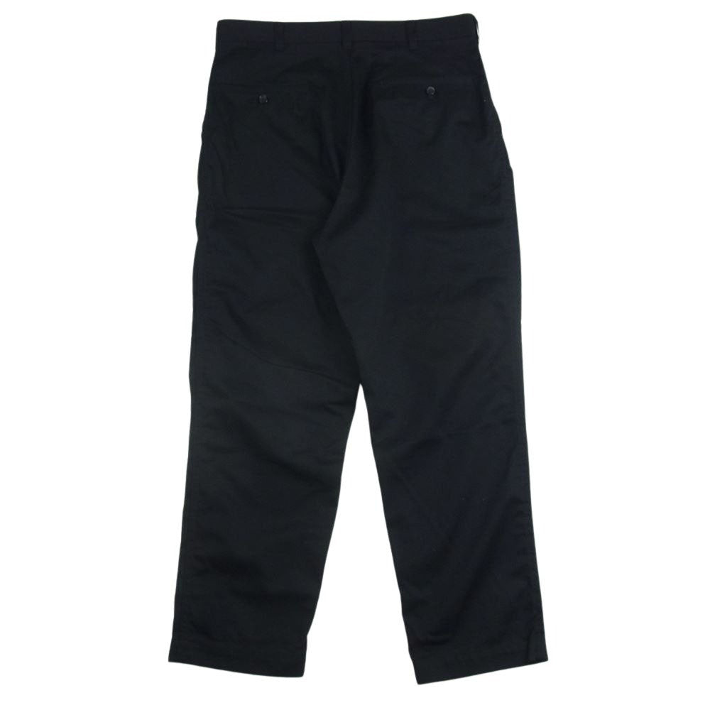 COMME des GARCONS HOMME コムデギャルソンオム 21SS HG-P022 Zip Fly Cotton Pants ジップフライ コットン パンツ ブラック系 XS【中古】