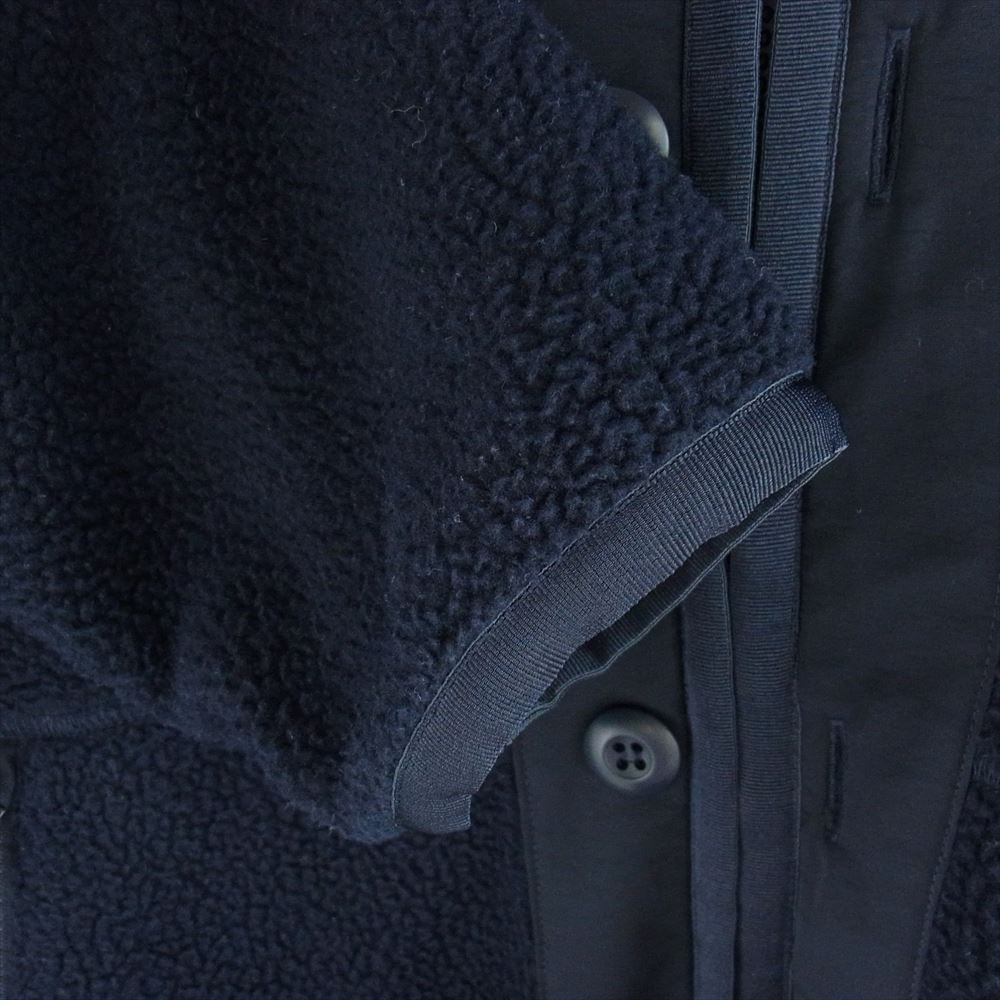 COMME des GARCONS HOMME コムデギャルソンオム 20AW HF-T018 ボアフリース ライナー ジップ カーディガン ジャケット ネイビー系 S【中古】