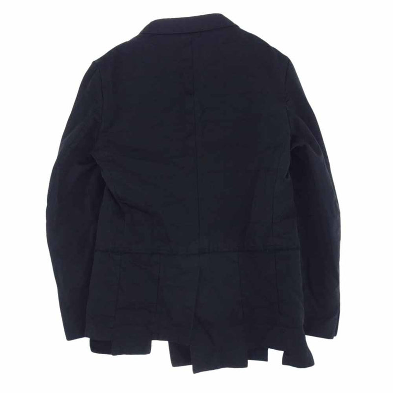 COMME des GARCONS HOMME DEUX コムデギャルソンオムドゥ 24AW DM-J045 ポリ縮絨 チェック 2B テーラード ジャケット ブラック系 M【極上美品】【中古】