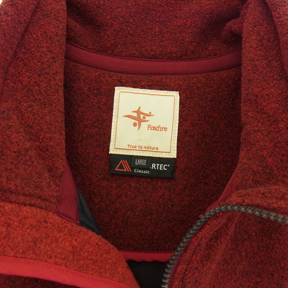 フォックスファイアー 5113047 POLARTEC ポーラテック フリース フルジップ ジャケット ドレイス ジャケット レッド系 L【美品】【中古】