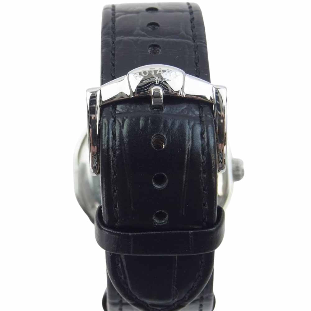 ロータリー REGENT リージェント 自動巻 アナログ 腕時計 シルバー系 ブラック系【極上美品】【中古】