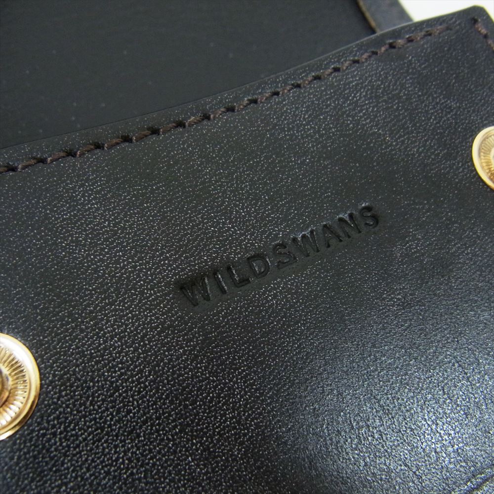 WILDSWANS ワイルドスワンズ TONGUE FGB FULL GRAIN BRIDLE タング フルグレインブライドルレザー コインケース 小銭入れ ブラック系【美品】【中古】