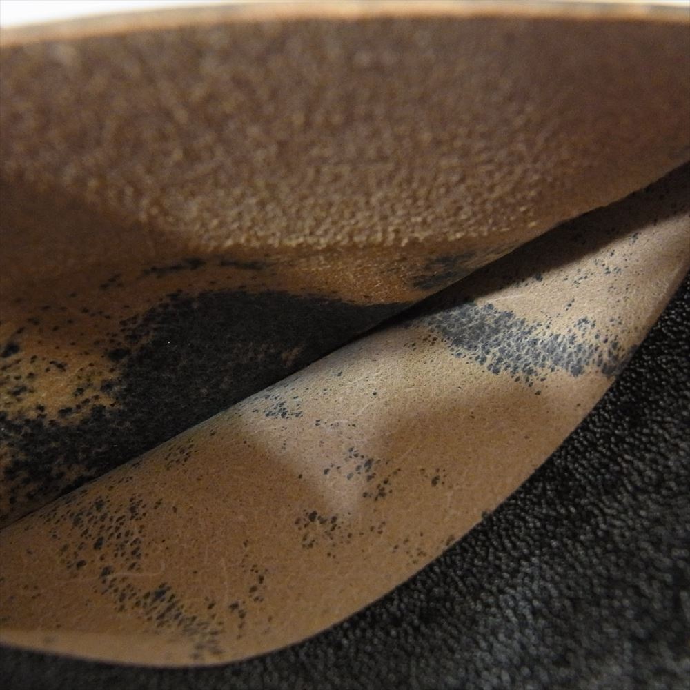 WILDSWANS ワイルドスワンズ WINGS FGB FULL GRAIN BRIDLE ウイングス フルグレインブライドルレザー 二つ折り財布 カードケース  ブラック系【美品】【中古】