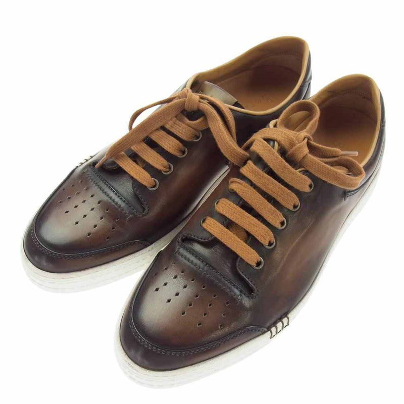 Berluti ベルルッティ 1116X プレイタイム カリグラフィソール レザー スニーカー ブラウン系 9【中古】