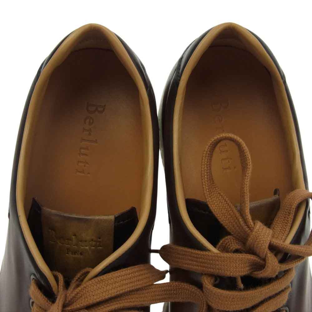 Berluti ベルルッティ 1116X プレイタイム カリグラフィソール レザー スニーカー ブラウン系 9【中古】