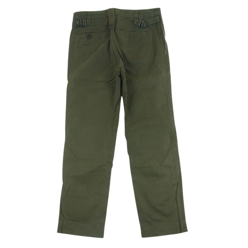 Nigel Cabourn ナイジェルケーボン Fatigue Pant ファティーグパンツ ミリタリー パンツ グリーン系 32【中古】