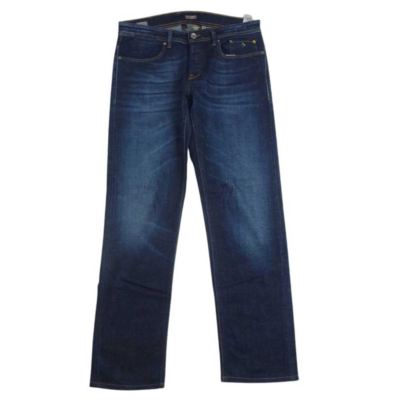 シヴィリア P17IE1P022N3S403 denim core デニム コア レギュラーフィット デニムパンツ ストレッチ テーパード インディゴブルー系 34【中古】