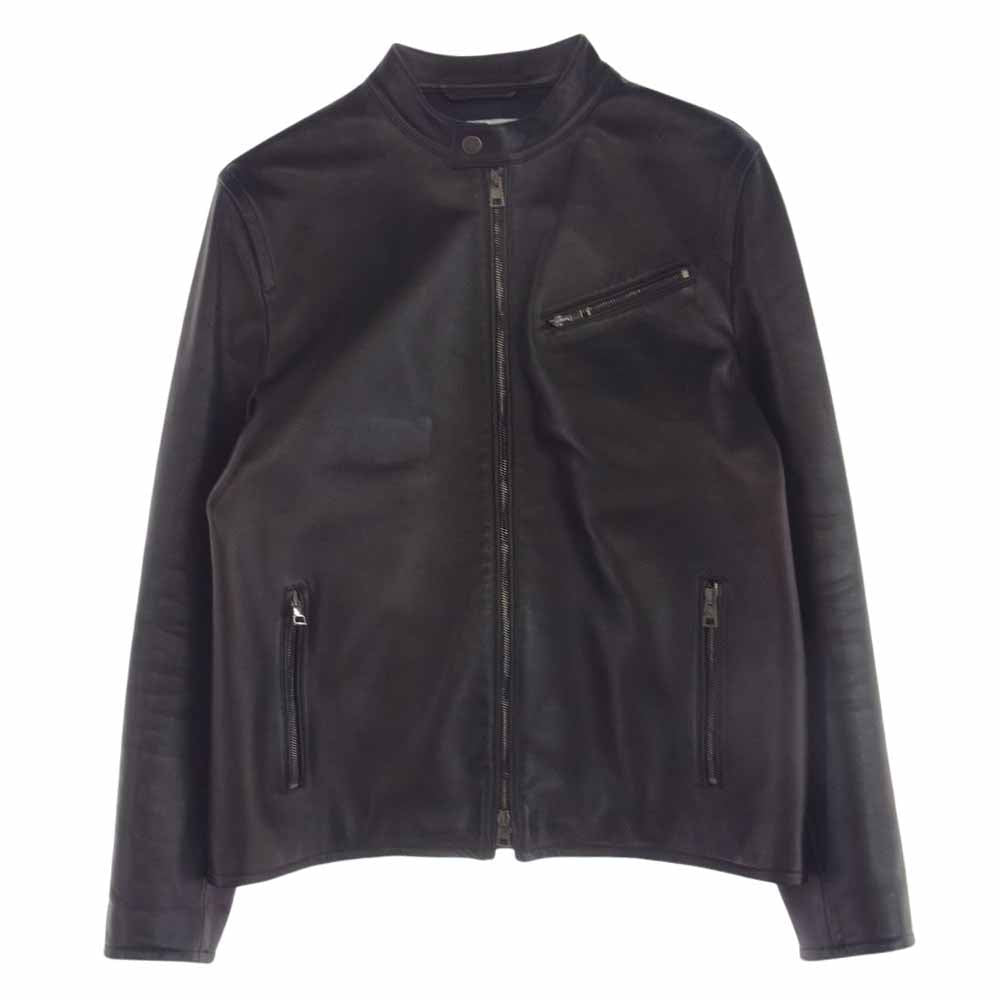 モレック MO-SP02 イタリア製 ラムレザー シングルライダース ジャケット ブラック系 50【中古】