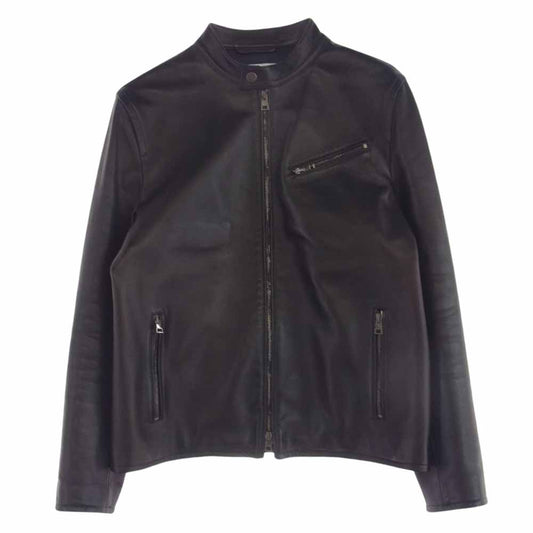 モレック MO-SP02 イタリア製 ラムレザー シングルライダース ジャケット ブラック系 50【中古】