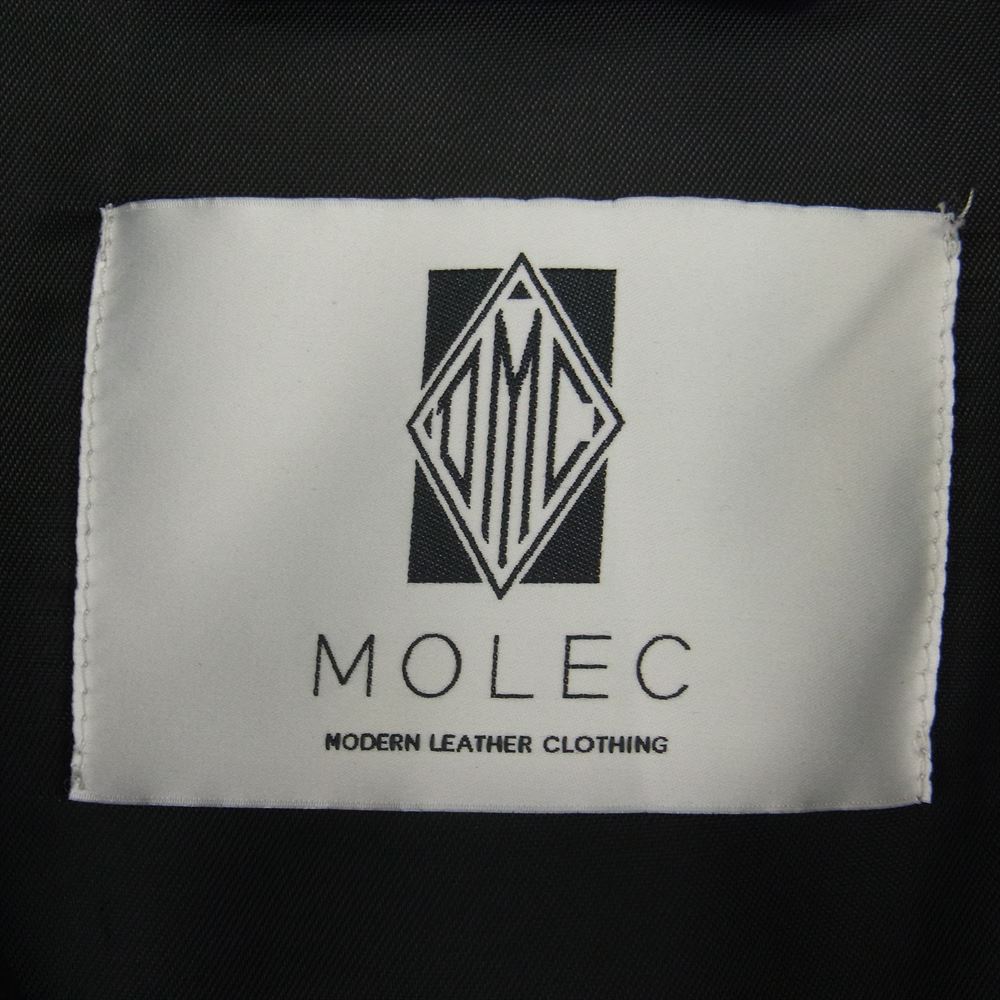 モレック MO-SP02 イタリア製 ラムレザー シングルライダース ジャケット ブラック系 50【中古】