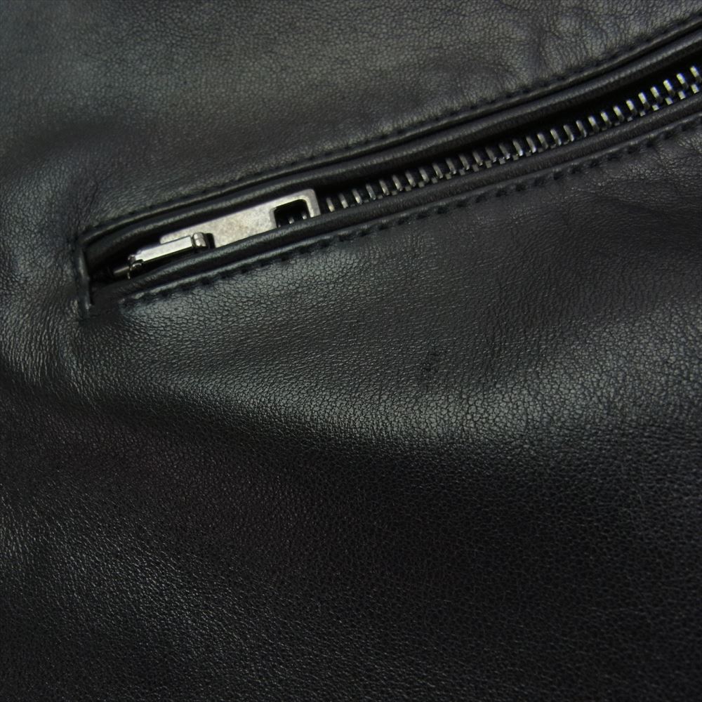 モレック MO-SP02 イタリア製 ラムレザー シングルライダース ジャケット ブラック系 50【中古】