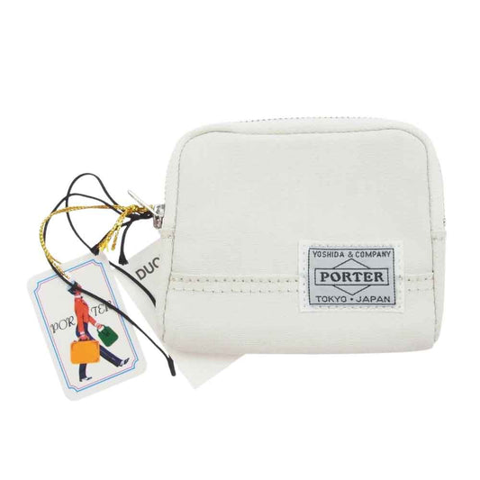 PORTER ポーター 636-06835 DUCK コインケース 小銭入れ ホワイト系【極上美品】【中古】