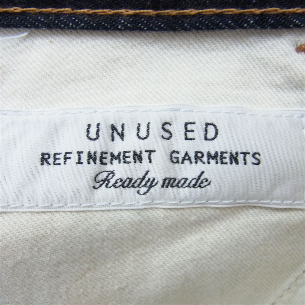 UNUSED アンユーズド UW0391 cut-off denim pants カットオフ デニム パンツ インディゴブルー系 2【中古】