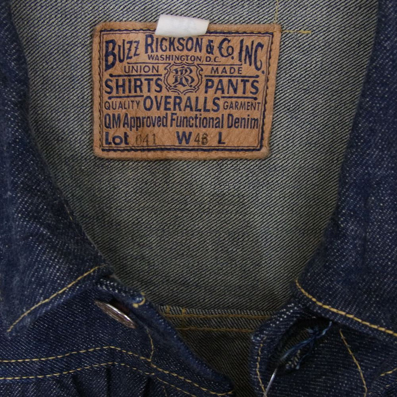 Buzz Rickson's バズリクソンズ BR16041T WORLD WAR II DENIM BLOUSE 大戦モデル デニム ジャケット インディゴブルー系 46【中古】