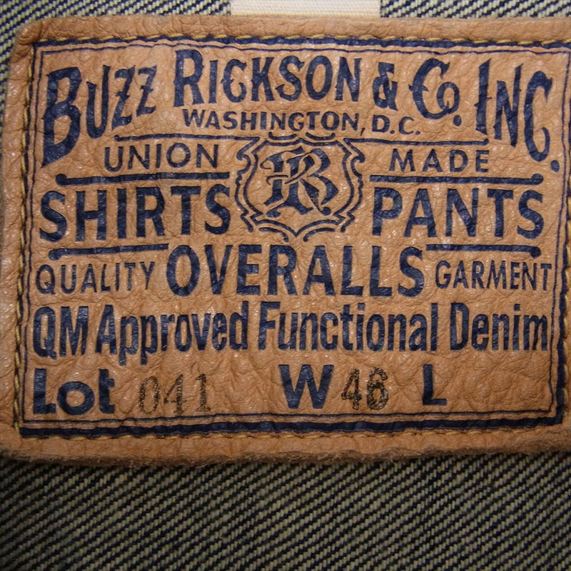 Buzz Rickson's バズリクソンズ BR16041T WORLD WAR II DENIM BLOUSE 大戦モデル デニム ジャケット インディゴブルー系 46【中古】