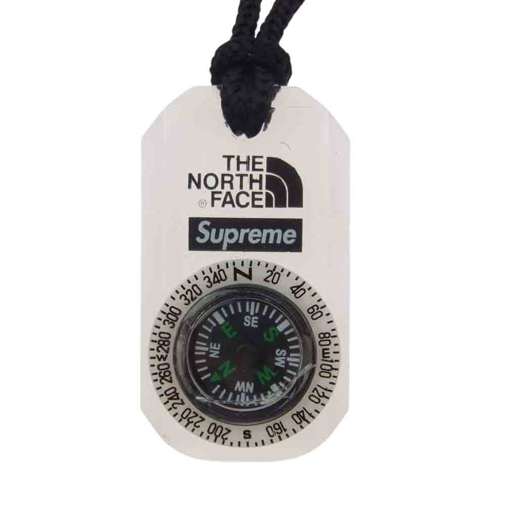 Supreme シュプリーム × THE NORTH FACE ノースフェイス 18AW コンパス ネックレス Compass Necklace クリア系【中古】