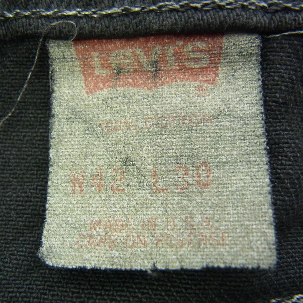Levi's リーバイス 90s ボタン裏刻印 530 USA製 デニム パンツ ブラック系 W42　L30【中古】