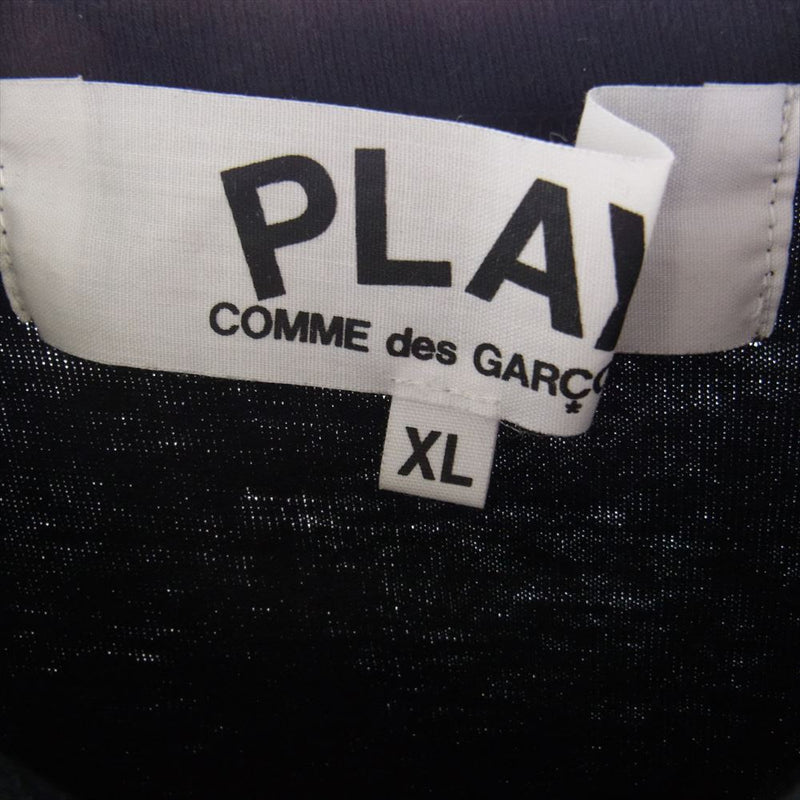 PLAY COMME des GARCONS プレイコムデギャルソン AZ-T064 ブラック ハート ワッペン Tシャツ 半袖 ブラック系 XL【中古】