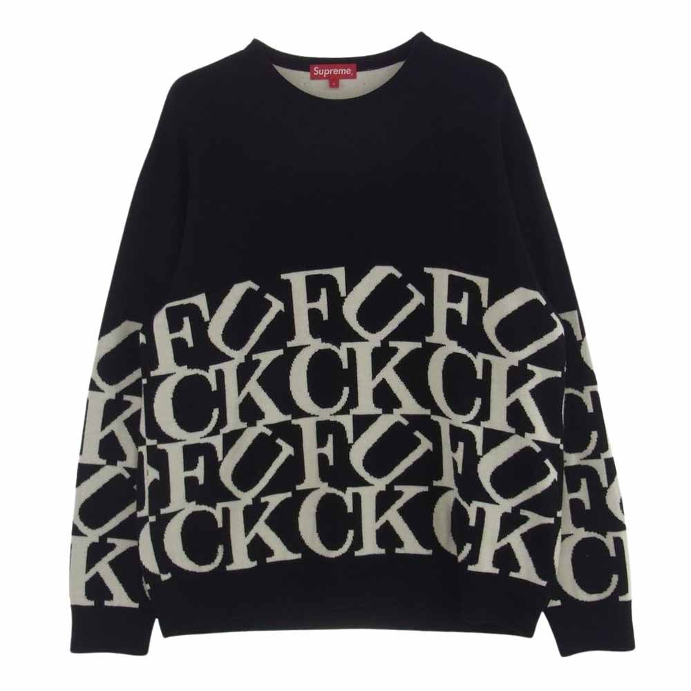 Supreme シュプリーム 20AW Fuck Sweater ファック ニット セーター ブラック系 L【中古】