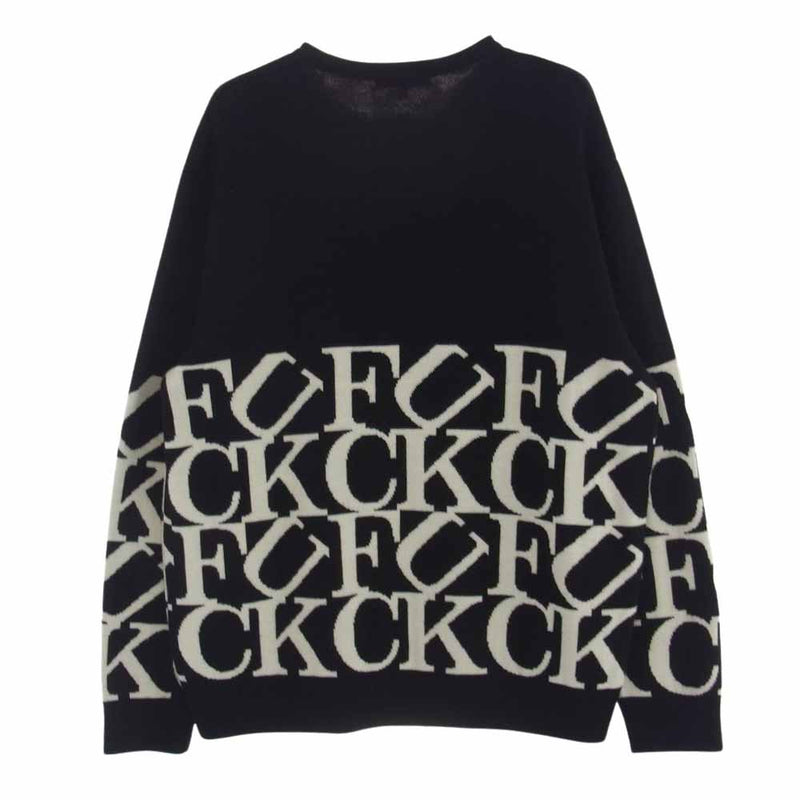 Supreme シュプリーム 20AW Fuck Sweater ファック ニット セーター ブラック系 L【中古】