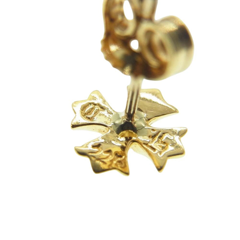 CHROME HEARTS クロムハーツ（原本無） 22K No2 CH PLS DIA CHプラス スタッドピアス ダイヤ ゴールド系【中古】