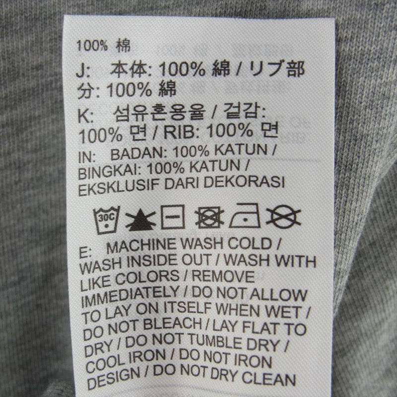 NIKE ナイキ CU4699-063 × FEAR OF GOD フィアオブゴッド FOG Warm UP T-Shirt Oatmeal ロゴ 半袖 Tシャツ グレー系 M【中古】