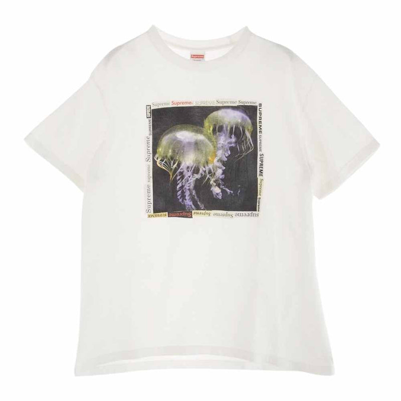 Supreme シュプリーム 18SS Jellyfish Tee ジェリーフィッシュ クラゲプリント 半袖 Tシャツ ホワイト系 M【中古】