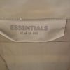 FEAR OF GOD フィアオブゴッド ESSENTIALS エッセンシャルズ FOG ショートスリーブ コーチジャケット 半袖 シャツ ベージュ系 M【極上美品】【中古】
