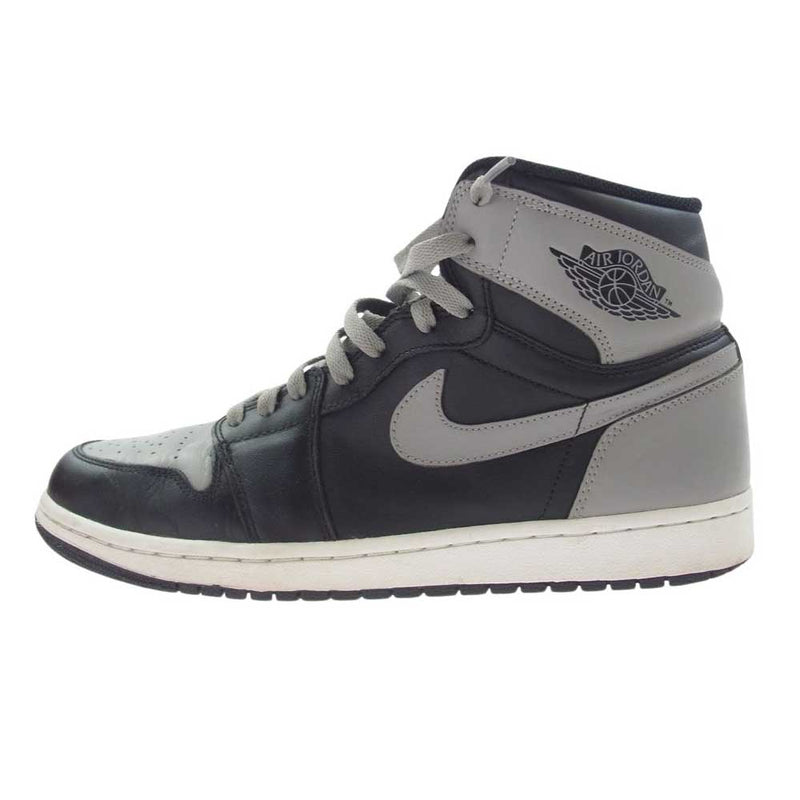 NIKE ナイキ 555088-014 Air Jordan 1 Retro High Shadow エアジョーダン レトロ ハイ シャドウ ブラック系 グレー系 28cm【中古】