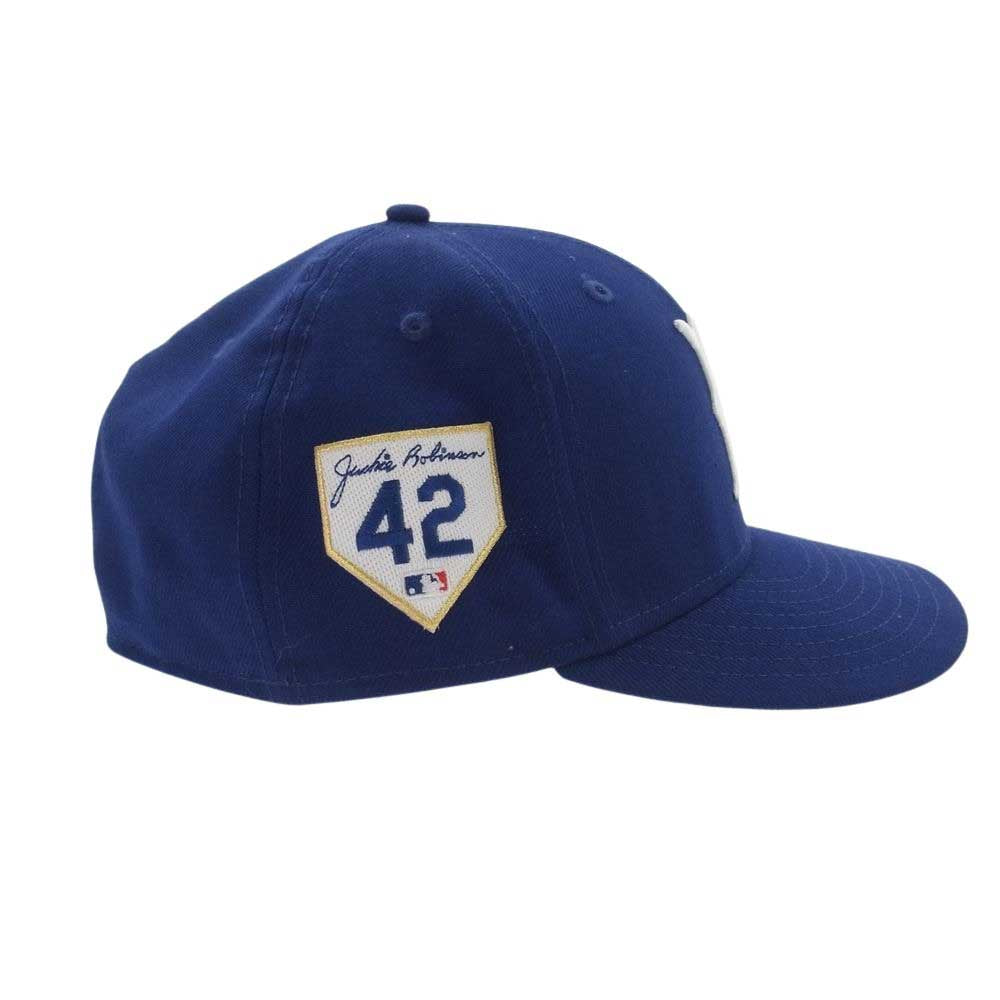 NEW ERA ニューエラ MLB COOPERSTOWN 2024 JACKIE ROBINSON ロビンソンデーモデル 59FIFTY ブルックリン ドジャース キャップ ブルー系 61.5cm【中古】