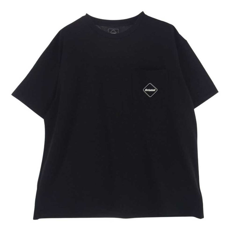 F.C.R.B. エフシーアールビー 24SS FCRB-240058 EMBLEM POCKET TEE エンブレム ポケット 半袖 Tシャツ ブラック系 XL【中古】