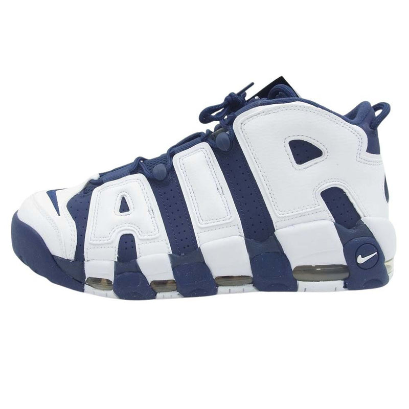 NIKE ナイキ FQ8182-100 Air More Uptempo '96 Olympic 2024 エアモアアップテンポ '96 オリンピック ハイカット スニーカー ネイビー系 ホワイト系 28cm【極上美品】【中古】